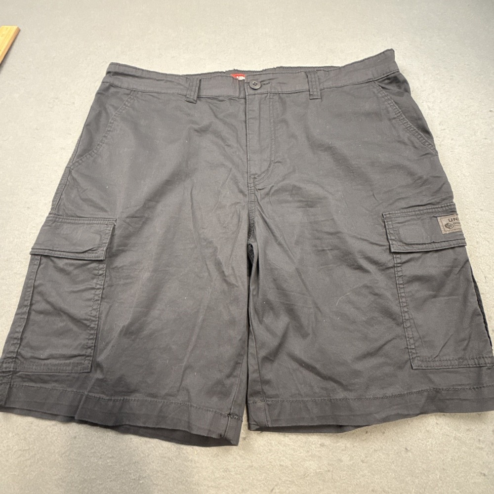 Union Bay Mens Size 38 x 10 CHARCOAL GRAY  Cargo Shorts 100% Cotton